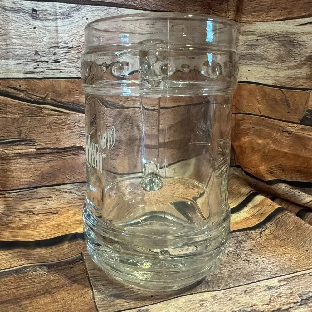 Captain Morgan Heavy Drinking Glass Mug Rum Barrel Man Cave Bar Tankard Stein